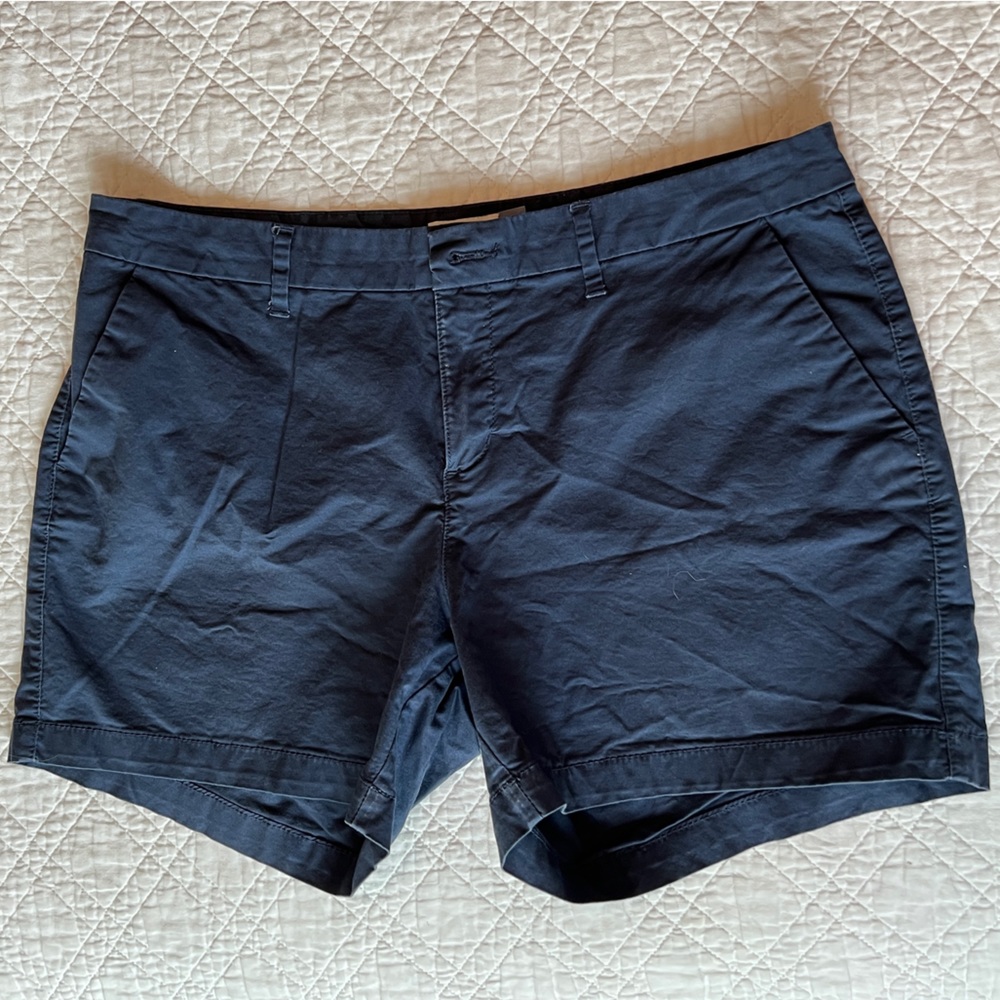 Old Navy Mid-rise Chino Navy Blue Shorts | Size 12